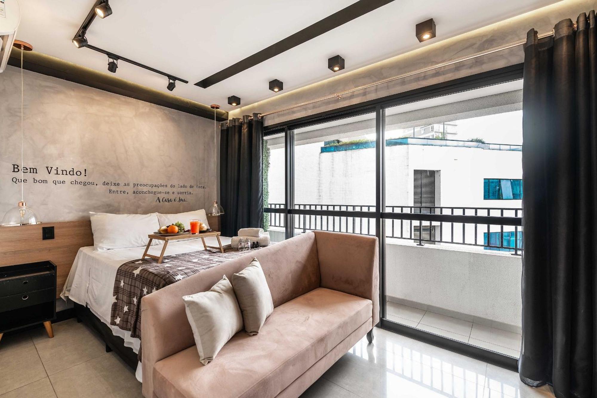 Ms906 Studio Aconchegante Na Bela Vista Com Vaga 圣保罗 外观 照片
